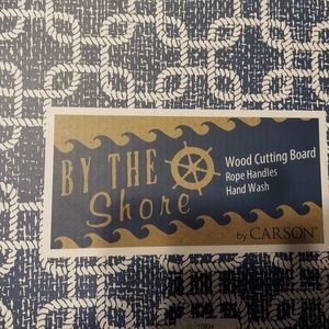 Carson Wood Seashell Cutting Board (Brand New in Box) Retired